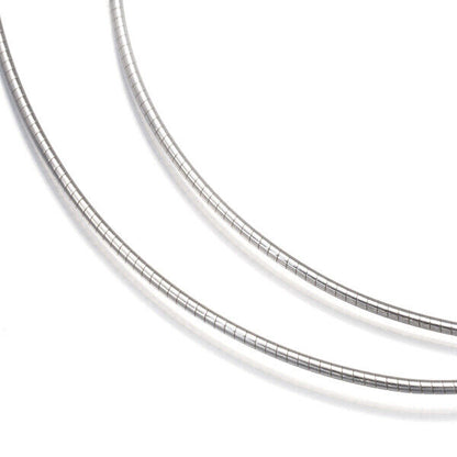 Mikimoto Omega Chain Necklace 42Cm 18K 750 White
