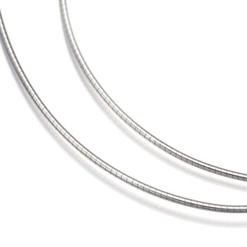 Mikimoto Omega Chain Necklace 42Cm 18K 750 White