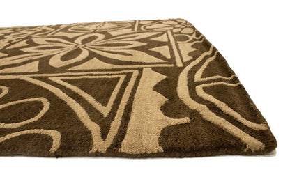 Hand-Tufted Wool Rug Contemporary Pastel Floral