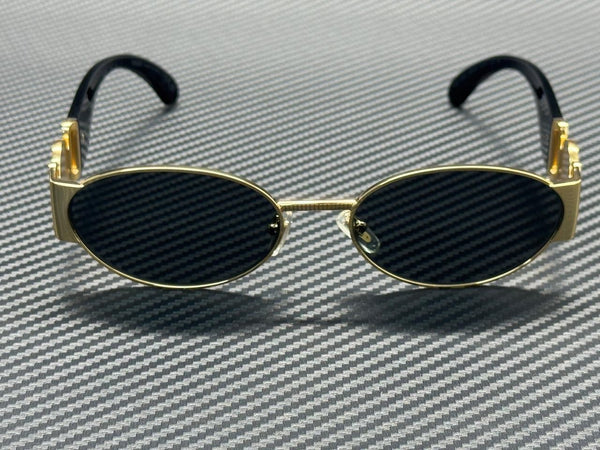 VERSACE VE2299 100287 Gold Dark Grey Men's 56 mm Sunglasses