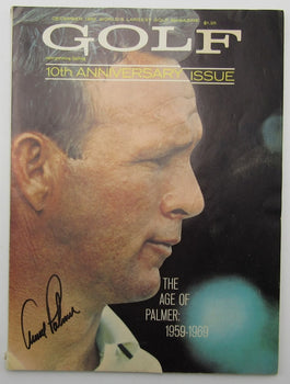 Arnold Palmer Signed December, 1969 Golf Magazine Die-Cut Cover Psa 196516