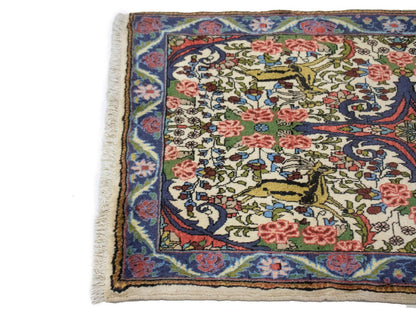 One-Of-A-Kind Handmade Oriental Rug Small Floral