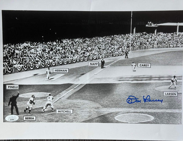 Don Larsen Autographed Yankees 11X14 Baseball Photo (Jsa)