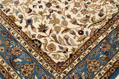 Rare Handmade Kirman Floral Design Rug Oriental