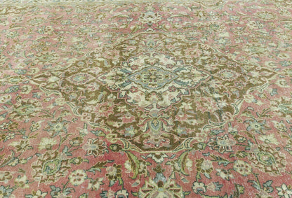 10X15 Antique Distressed Oriental Rug Muted