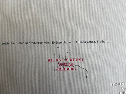 Auguste Herbin Lithograph Coa Numbered A Hand