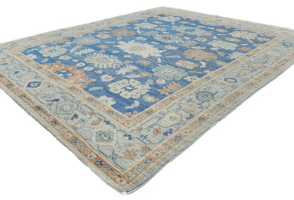Handmade Pakistan Oushak Oriental Rug Muted Floral Design Bedroom Carpet 8X10 ft