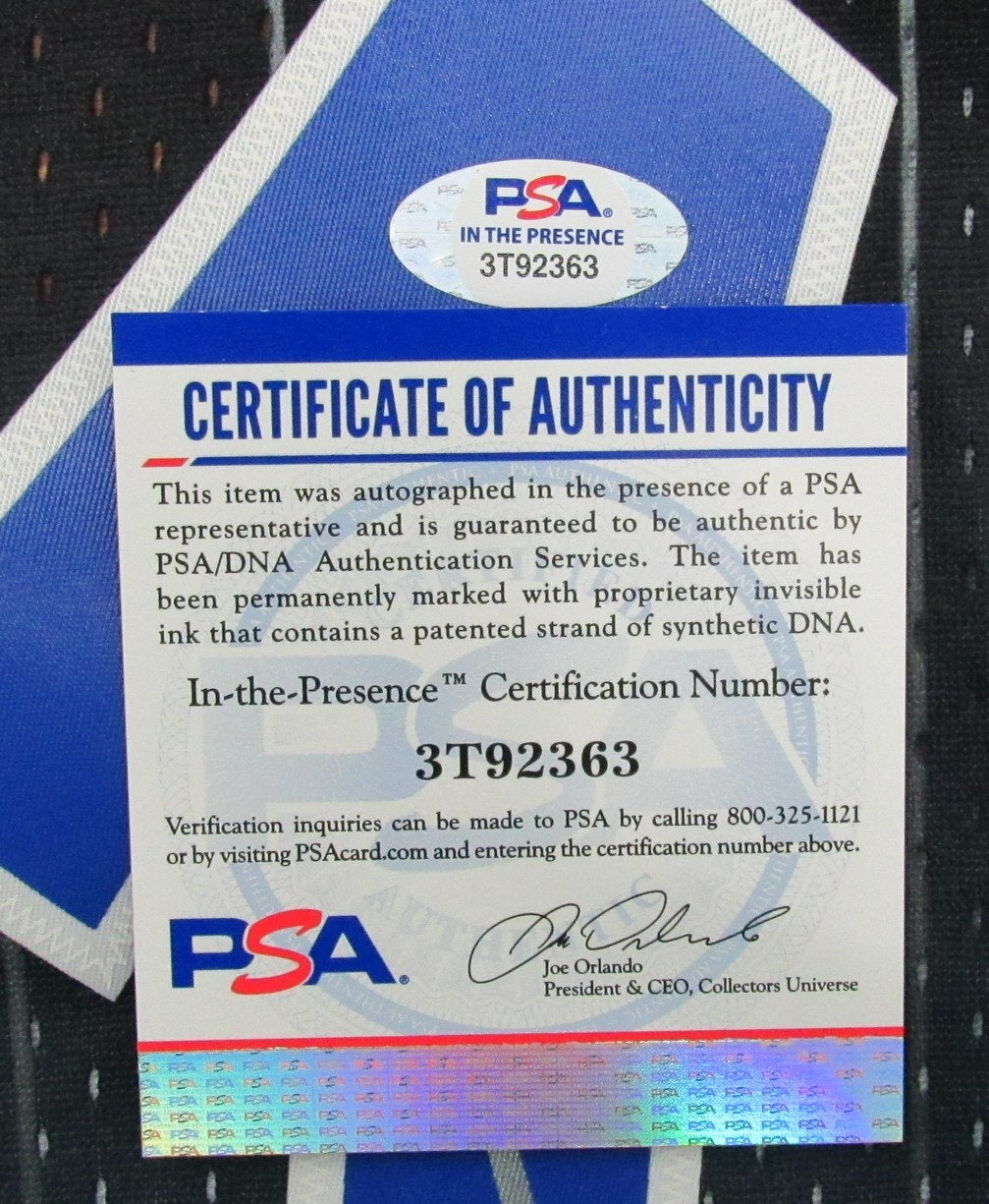 Anfernee Hardaway Autographed Blue Mitchell & Ness Jersey Magic Psa/Dna
