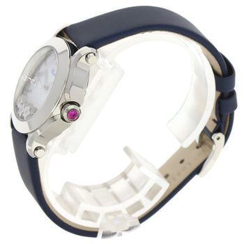 x Chopard Happy Sports 3P Diamond Watches 27/ 8509 Stainless Steel/ Satin