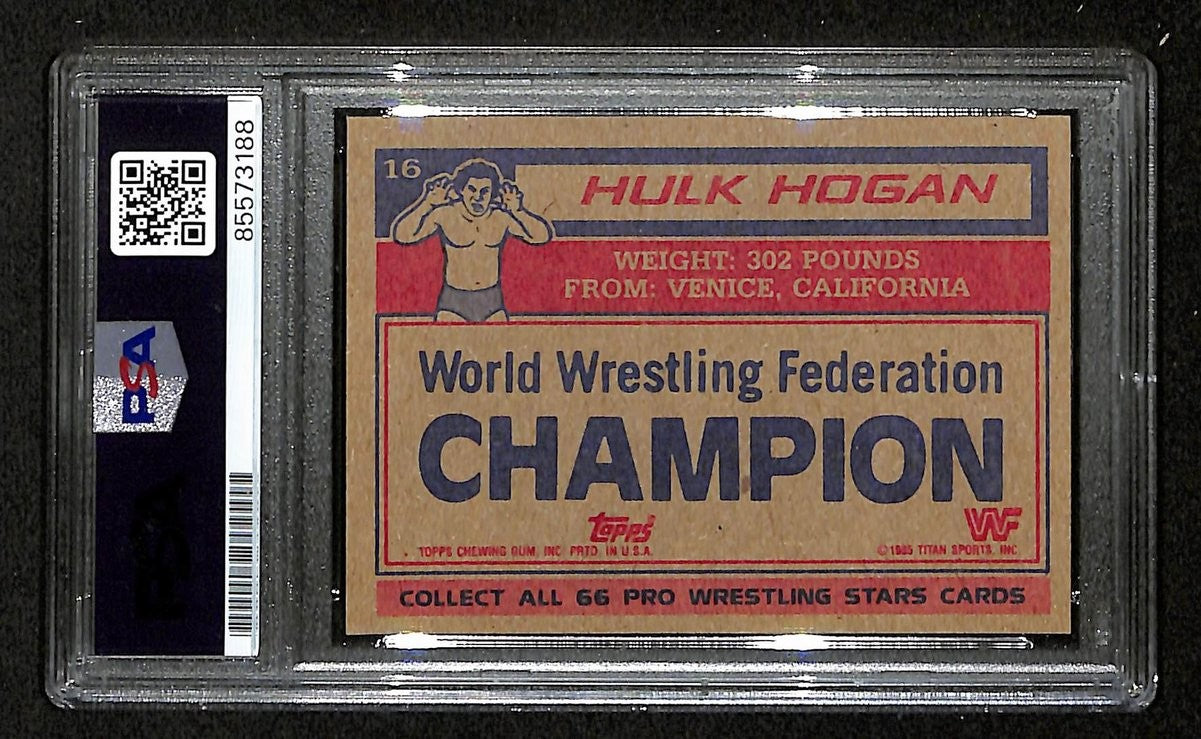 Hulk Hogan Signed/Autographed On Card 1985 Topps