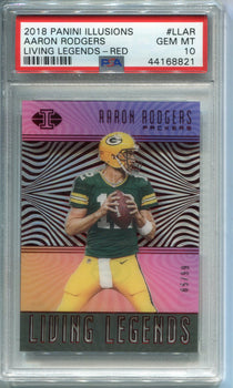 Aaron Rodgers 2018 Panini Illusions Living