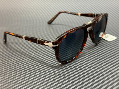 PERSOL PO0714 24 S3 Havana Blue Polarized Men's Sunglasses 54 mm