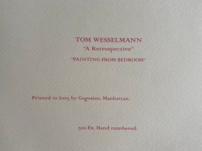 Tom Wesselmann Lithograph Signed O