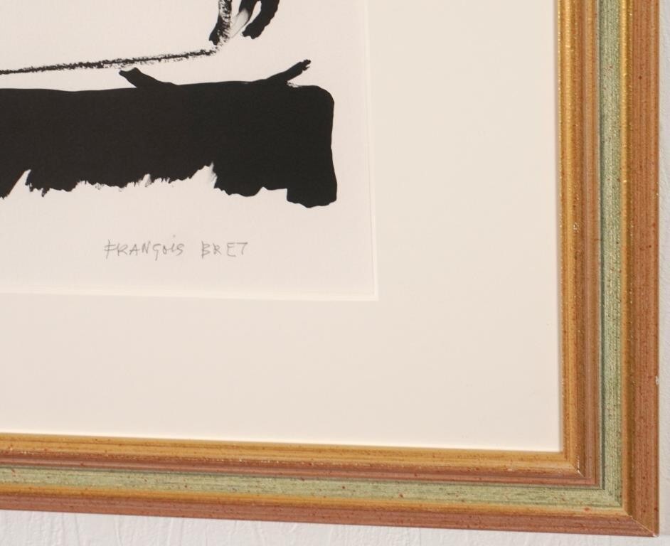 Franois Bret - 'Hands On The Wheel' Limited Edition Lithograph, Signed, Framed