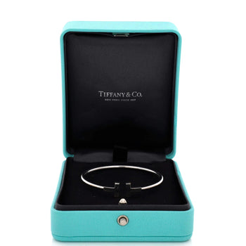 Tiffany & Co. T Wire Bracelet 18K White Gold