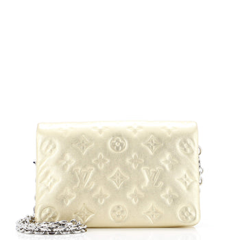Louis Vuitton Coussin Pochette Monogram Embossed Lambskin