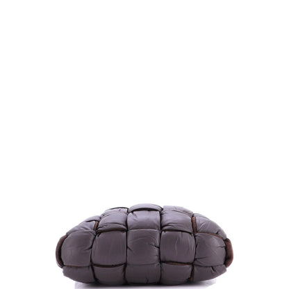 Bottega Veneta Padded Tote Maxi Intrecciato Leather With Wool Large