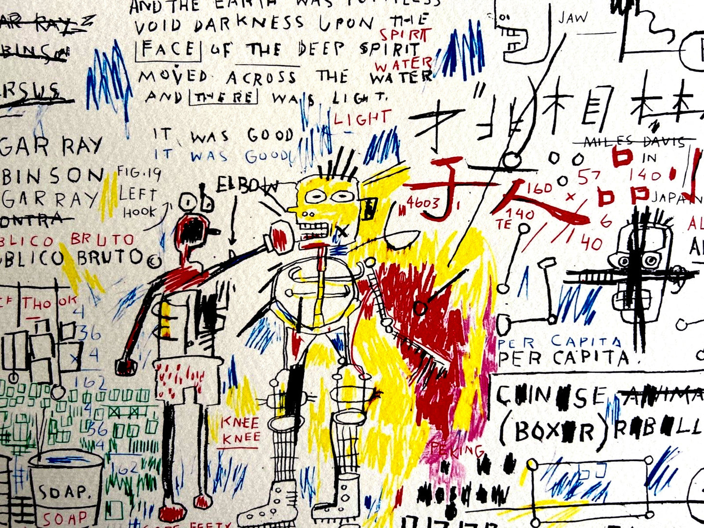 Jean-Michel Basquiat Lithograph Signed Numbered Stamp 180