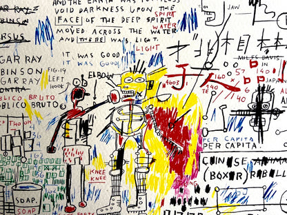 Jean-Michel Basquiat Lithograph Signed Numbered Stamp 180