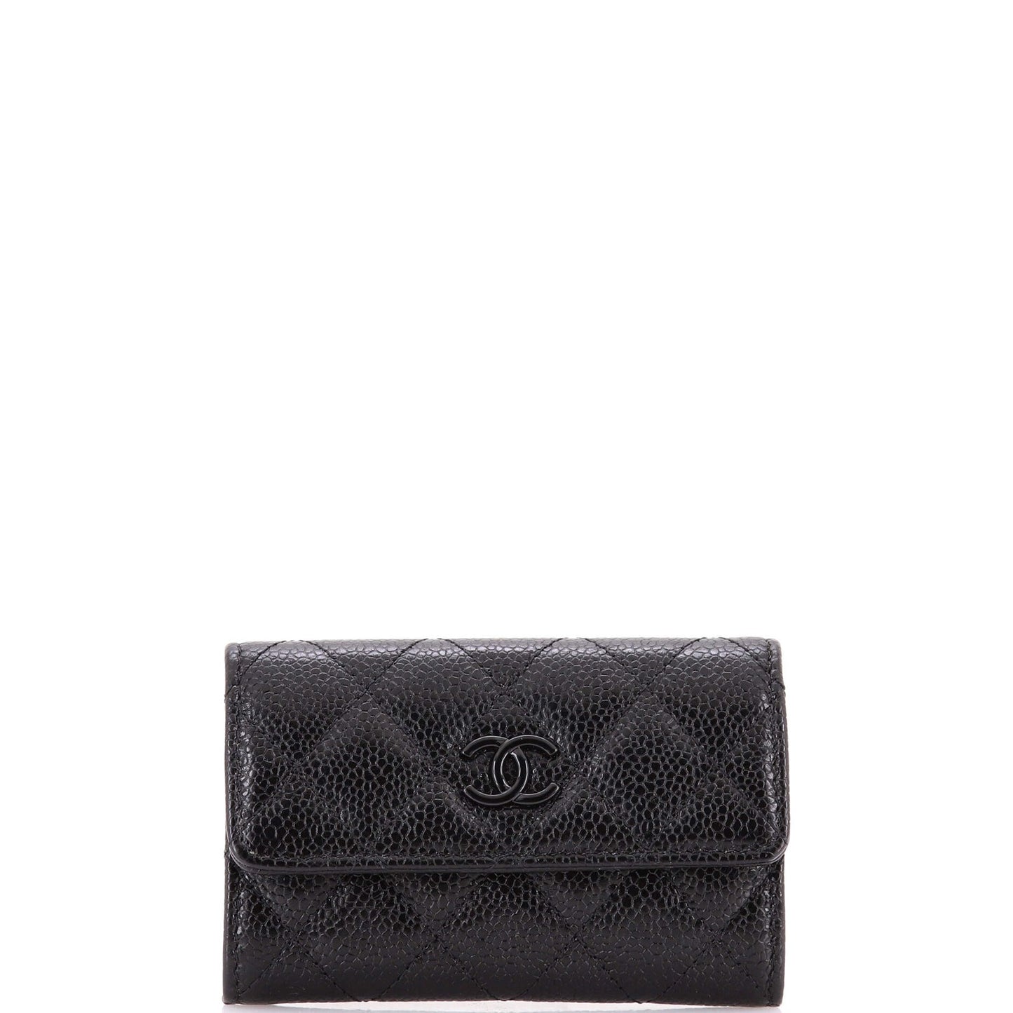 Caviar Chanel Incognito Flap Card Case Quilted
