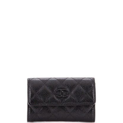 Caviar Chanel Incognito Flap Card Case Quilted