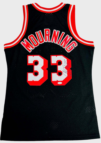 Alonzo Mourning Autographed Mitchell & Ness Authentic Jersey (Jsa)