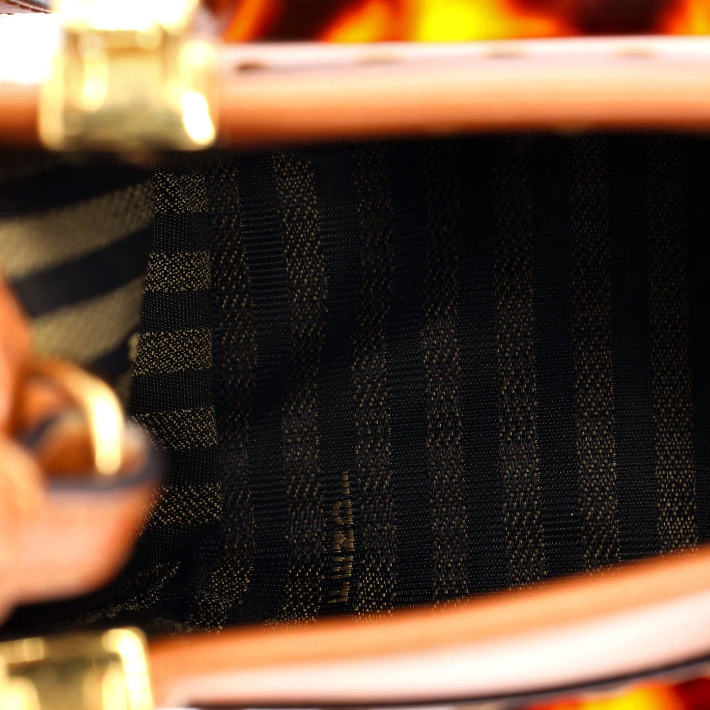 Mini Fendi Sunshine Shopper Tote Leather