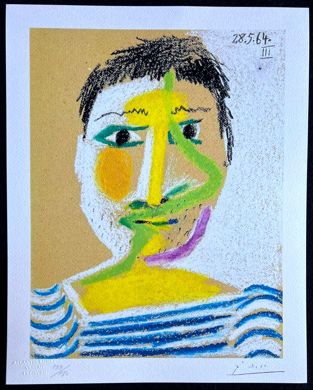 Pablo Picasso Lithograph Coa Signed Op Numbered By Hand Collection