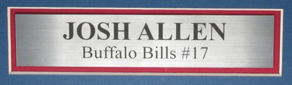Josh Allen Autographed White Custom Football