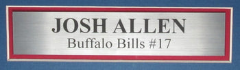 Josh Allen Autographed White Custom Football