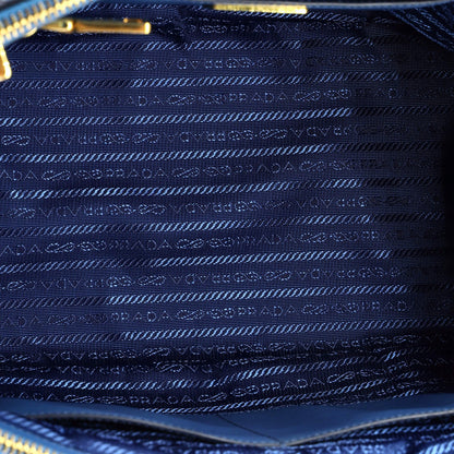 Prada Bicolor Double Zip Lux Tote Saffiano Leather Medium