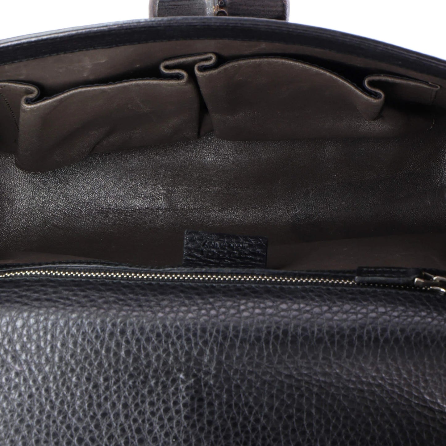 Gucci Miss Bamboo Shoulder Bag Studded Leather Medium