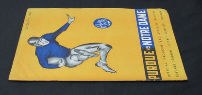 10/11/1947 Purdue Vs. Notre Dame College Program