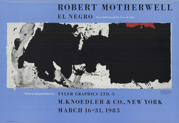 Robert Motherwell Black With No Way Out 