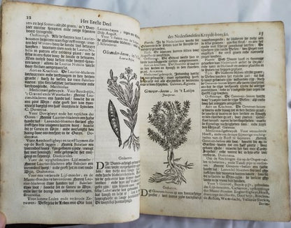 Petrus Nylandt De Nederlandtse Herbarius Kruydt-Boeck 1682 Dutch Herbal With Woo