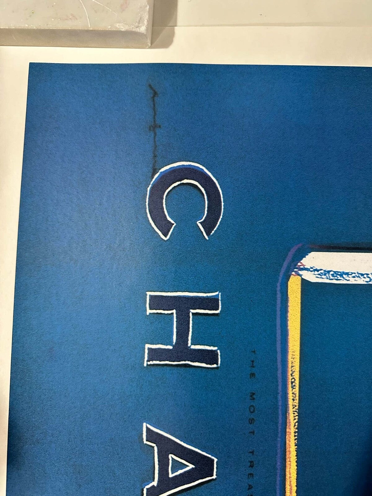 Chanel N5 Warhol Original 1997 On Linen Blue/Blue 22 X 29 Inches On Linen