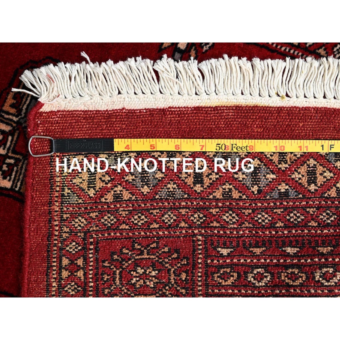 2'7"X8'5" Red Princess Bokara Tribal Medallion Rug Wool Hand Knotted Runner