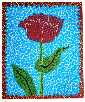 Yayoi Kusama ' Tulip ' Lithograph Mori Museum