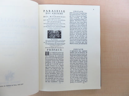 Parallele Des Anciens Et Des Modernes Charles Perrault 1979 Slatkine Facsimile