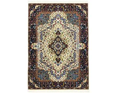 Hand-Knotted Kirman Classic Floral Design