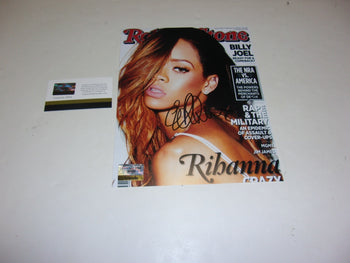 Rihanna Famous Singer Rolling Stones Cover W/Coa