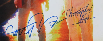 Michael J Fox/Christopher Lloyd Dual-Signed 16X20