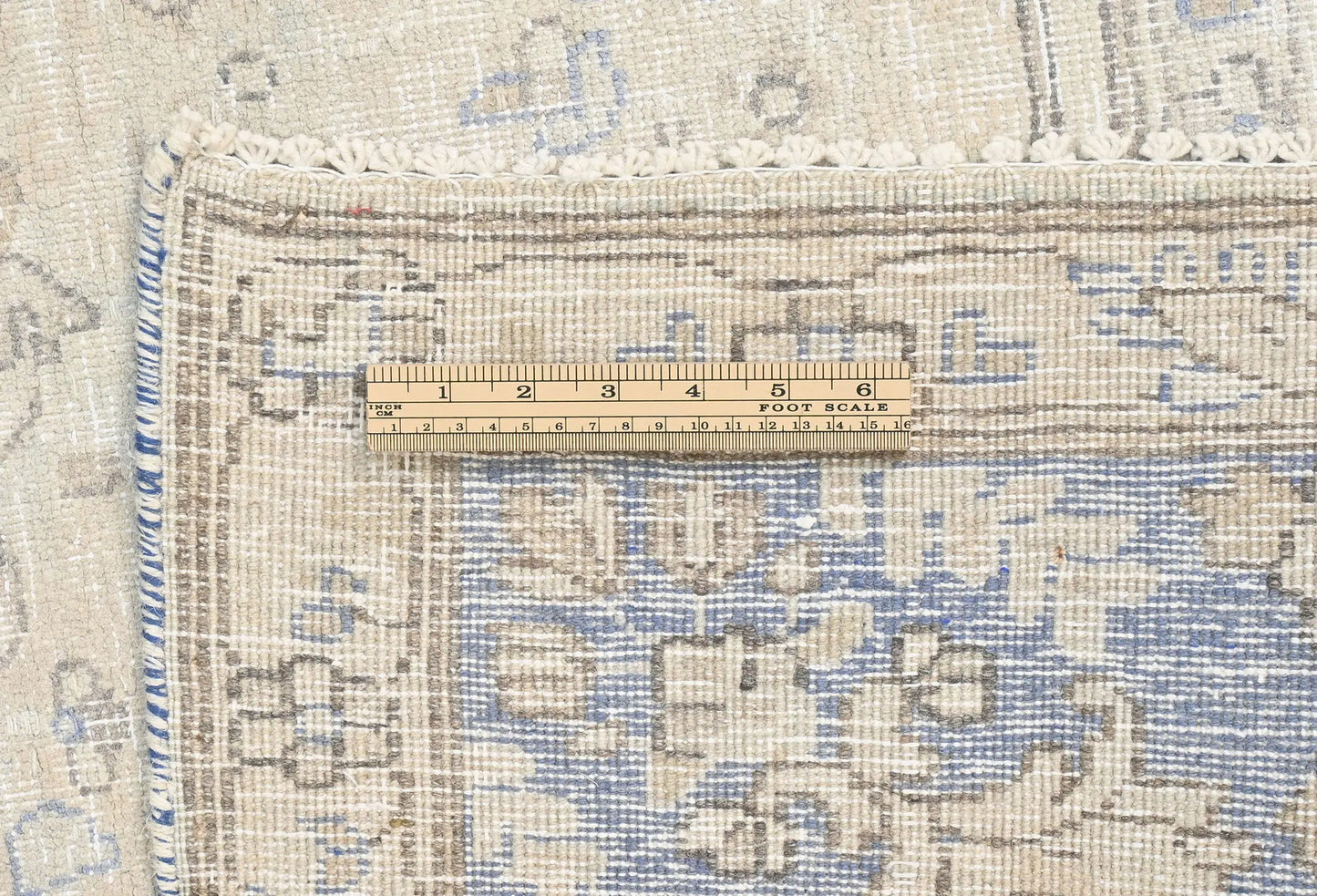 Handmade Antique Muted Distressed Oriental Rug