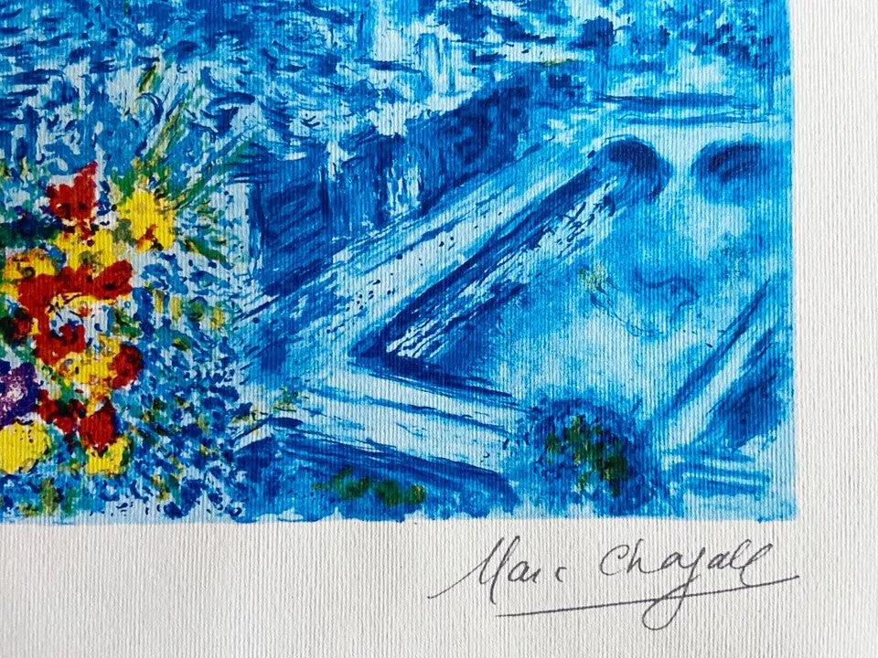 Marc Chagall Lithograph Coa Numbered Published - Sorlier