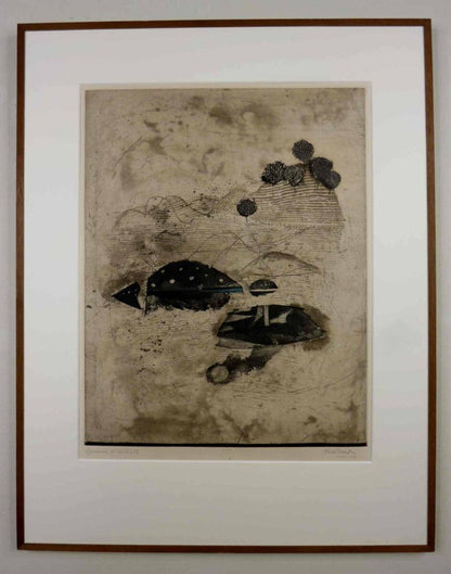 Johnny Friedlaender (German, 19121992) Original Etching 1956 Signed Framed