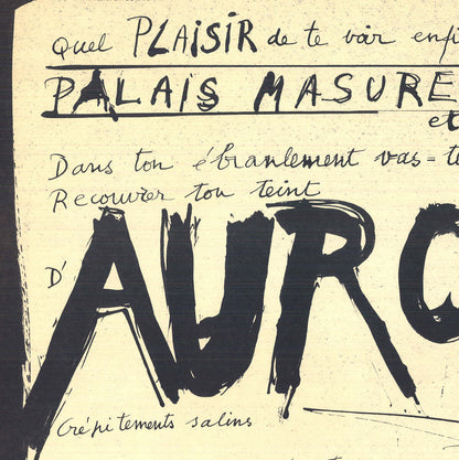 Bernard Dufour Time Dawns... " Lithograph Contemporary