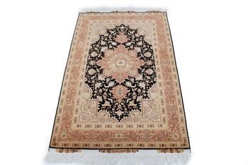Handmade Signed Oriental Rug Classic Floral Kork
