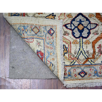 3'1"X4'8" Gray Aryana Natural Dyes Pure Wool Hand Knotted Oriental Rug