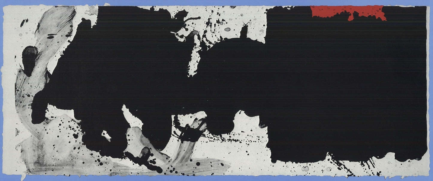 Robert Motherwell Black With No Way Out " Offset Lithograph Cont