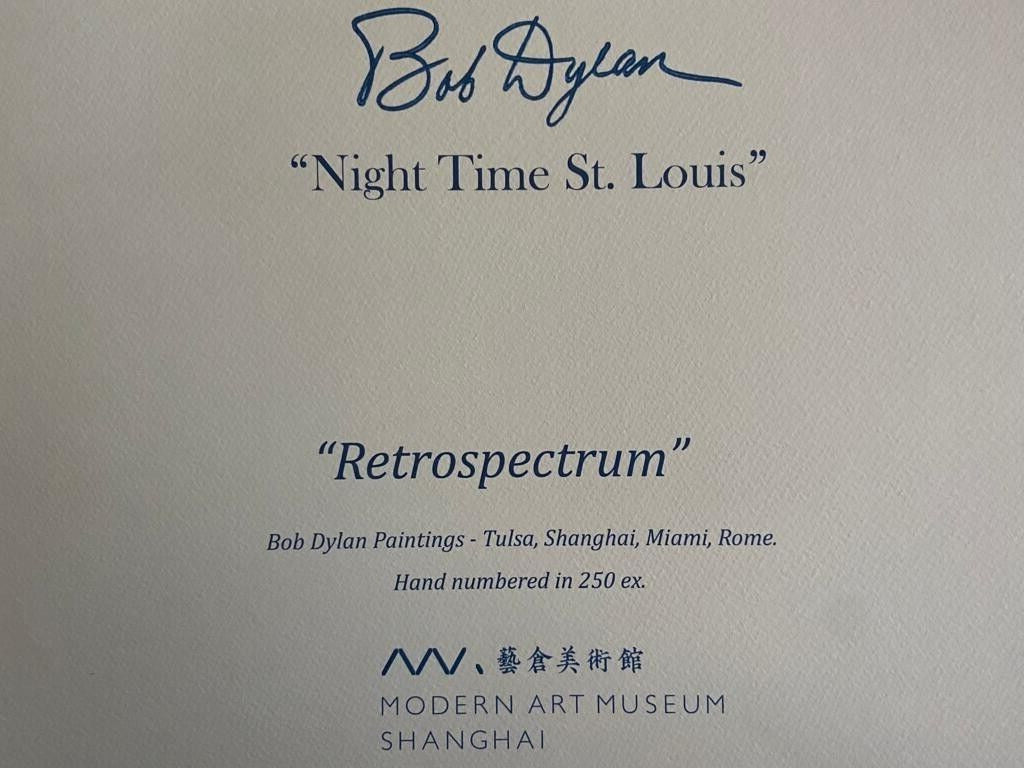 Bob Dylan Lithograph Signed Coa Numbered By Hand